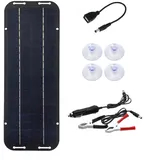 Flexibles Solarmodul-Ladegerät, 30 W, 18 V, PET, monokristallin mit USB/DC-Ausgang, wetterbeständiges Set für Wohnmobil, Boot, Traktor und 12 V Batteriewartung