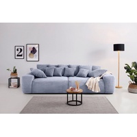 Home Affaire Big-Sofa »Glamour«, Boxspringfederung, Breite 302 cm, Lounge Sofa mit vielen losen Kissen grau