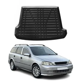 Omac Kofferraumwanne Laderaumwanne kompatibel mit Opel Astra G 1998-2004 Caravan Gummi TPE