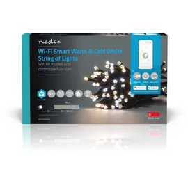 Nedis SmartLife Dekorative LED Wi-Fi AndroidTM / IOS, 5 m Warm bis Kühlen weiß