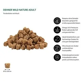 Dehner Wild Nature Trockenfutter für Katzen Auwald Adult, Hirsch