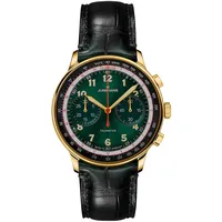 JUNGHANS 27/5588.02 Herren-Uhr Automatik Telemeter Edition Schwarz/Grün
