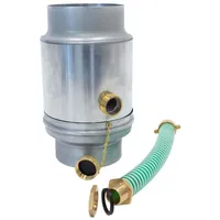 Zambelli Titanzink Wassersammler Ø 100mm inkl. Schlauchanschluss Silber