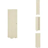 Vidaxl - Kunststoffschrank 40x43x164 cm Holzdesign Angora-Weiß - Aufbewahrungsbox - Garderobenfach - Schuhregal - Wohnzimmermöbel - Küchenorganisation
