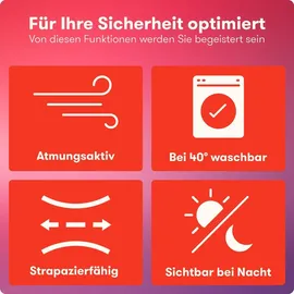 purahelp Warnwesten Auto 4er Set Europaweit gültig nach EN 20471 - Reflektierende Warnweste Auto - Sicherheitsweste Auto Warnweste Gelb 4 Erwachsenenwesten, DIN Universalgröße
