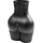 Kare Vase Donna schwarz, 40cm