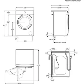 AEG L6FBA51480 Waschmaschine (8 kg, 1400 U/min)