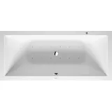 Duravit Whirlpool DuraSquare DuraSolid A 1800x950mm Einbauversion mit zwei Rückenschrägen, Gestell, Ab- und Überlaufgarnitur, Airsystem