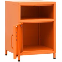 vidaXL Nachtschrank Orange 35 x 35 x 51 cm Stahl