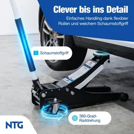 NTG Wagenheber 3t Stahl 75-505mm schwarz