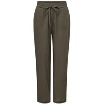 Only Damen Onltizana Cotton Loose Pants WVN Noos Basic Hose Mit Elastischem Bund Und Seitentaschen, Chocolate Martini, M