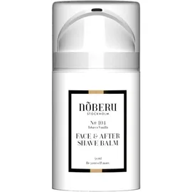 Noberu of Sweden AFTERSHAVE BALM TOBACCO VANILLA Beruhigende Creme Lotion für Entlastung der Haut nach der Rasur angereichert mit Einwicklung und warmen Duft 50ml
