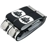 FHB Hosenträger mit Zunftzeichen schwarz 40 mm verstellbar Herkuleshosenträger