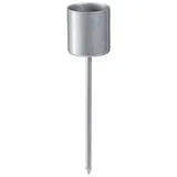 Viana Kerzenhalter Stabkerzenhalter zum Stecken Silbergrau Ø2,5cm H11cm für Adventskranz