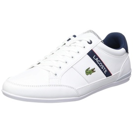 Lacoste Chaymon 0120 2 CMA Sneakers, Wht/NVY/Red, 44