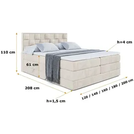 altdecor Zafira-BZ King 140 x 200 cm H3/H4 Beige