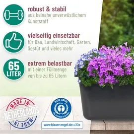 BERDAL RUBBER & PLASTICS B.V. Mörtelkasten GRIPLINE-D 65l schwarz