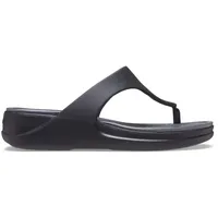 Crocs Damen Boca Wedge Flip W Flop, Schwarz, 36/37 EU - 36/37 EU