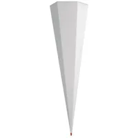 ROTH Schultüte Schultüten-Rohling grau - eckig, 100 cm, grau