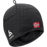 Odlo Unisex Mütze FAN WARM ECO, black - NORWEGIAN flag,