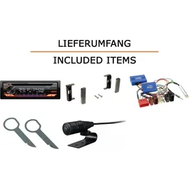 JUST SOUND best choice for caraudio Autoradio Einbaupaket JVC KD-DB922BT für Audi TT 8N Chorus Bluetooth Telefonieren Audiostreaming