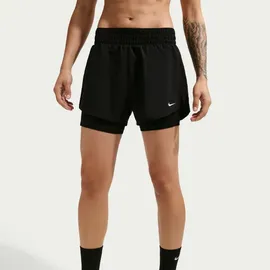 Nike Damen One Dri-Fit HR 3-Inch 2in1 Shorts schwarz