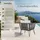 Tectake tectake® Garten-Loungesessel Sundo im Rope-Design, abnehmbare Polyesterbezüge, 75,5 x 67 x 71 cm,
