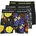 Sugar Skull Boxershorts Black Blazing Yellow L 3er Pack