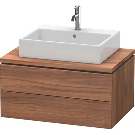 Duravit L-Cube 82x54,7cm, Nussb Nat, f Kons, 2 Schub.