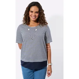Casual Looks WITT WEIDEN Ringelshirt in marine-ecru-geringelt | Gr.: 52