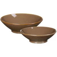 Ritzenhoff & Breker Sahara Servierschalen-Set 2-teilig - Dunkelbraun -