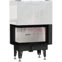 BeF Kamineinsatz Therm V 10 CL | 13 kW | Hebetür, Eckscheibe links