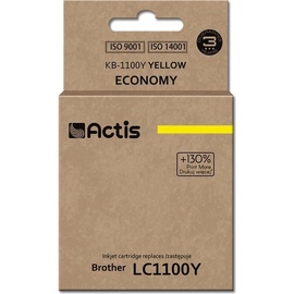 Actis KB-1100Y Tonerkartusche (Ersatz für Brother LC1100Y/LC980Y; Standard; 19ml; gelb)