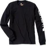 CARHARTT Long Sleeve Logo-Shirt | black L