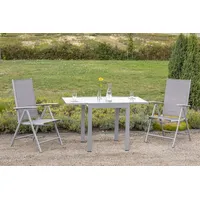MX Gartenmöbel Amalfi Set 3tlg. Balkonmöbel Alumöbel Gartengarnitur Balkonset