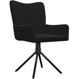 vidaXL Esszimmerstühle 2 Stk. Drehbar Schwarz Samt