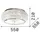 Ideal Lux Pasha 10 E14 rund gold