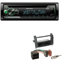 Pioneer DEH-S410DAB 1-DIN CD Digital Autoradio AUX-In USB DAB+ Spotify mit Einbauset für Mercedes-Benz Sprinter mit ISO