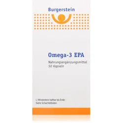 Burgerstein Omega-3 EPA Kapseln für ein gesundes Herz und gesunde Blutgefäße 50 KAP
