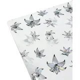 Stoff-Kollektion - Transparente PVC Tischfolie nach Maß mit Kreismustern – Robuster & langlebiger Tischschutz für eckige Tische - Abwaschbare weiche Schutzfolie – Transparent Gemustert 50x140cm