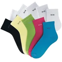 H.I.S. H.I.S Kurzsocken Damen bunt-weiß Gr.39-42