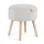 BIZZOTTO Hocker Zoya Bouclè-Stoff 39 x 43 x 39 cm Hellgrau