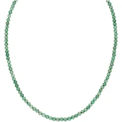 Perlenkette PURELEI "Schmuck Geschenk Edelstein, 23381", gold (gelbgoldfarben, grün), Halsketten, Damen, Edelstahl, L: 40cm, mit Amethyst oder Aventurin