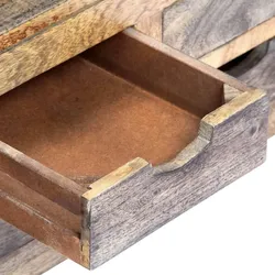 Couchtisch Massivholz 26 | vidaXL : Farbe - Grau