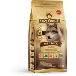 WOLFSBLUT Wild Duck Senior Entenfleisch mit Kartoffeln Hundetrockenfutter 2 Kilogramm