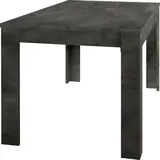 Home affaire Esstisch Dama 180 x 90 cm, Küchentisch, Esszimmertisch, rechteckig, Tischplattenstärke 22 mm, verschiedene Farben schwarz