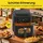aoucheni Heißluftfritteuse XXL Air Fryer 9L schwarz