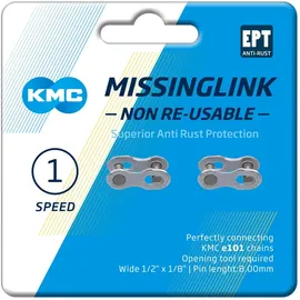 KMC Unisex - Erwachsene 101 NR EPT Fahrradkette, schwarz, 1size