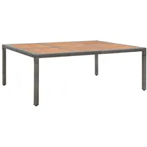 vidaXL Gartentisch 200 x 150 x 74 cm schwarz