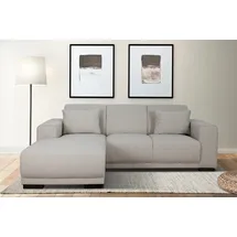 Home Affaire "BORNHOLM L-Form, B: 234 cm - OTTO. Verlässliche Qualität.", beige, B:234cm H:85cm T:162cm, 100% Polyester, Sofas, Ecksofa, Recamiere links oder rechts bestellbar, Wellenfederung, inkl. 2 Kissen